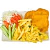 Șnițel de porc cu cartofi prăjiți și salata de varză 500 gr
